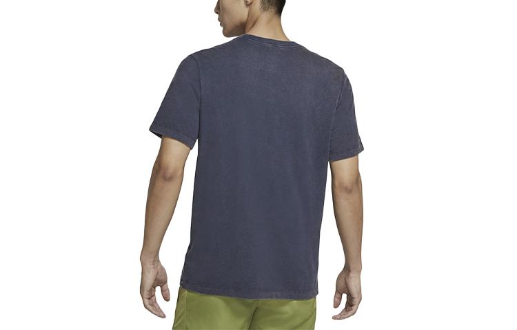 Nike Dri Fit T Shirts Men's Obsidian Color Crew Neck Moderate Straight Fit CZ8181-451