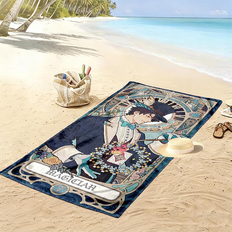 Lord of Mysteries Print Beach Towel, Large Soft Quick Dry Towel for Beach Camping Swimming