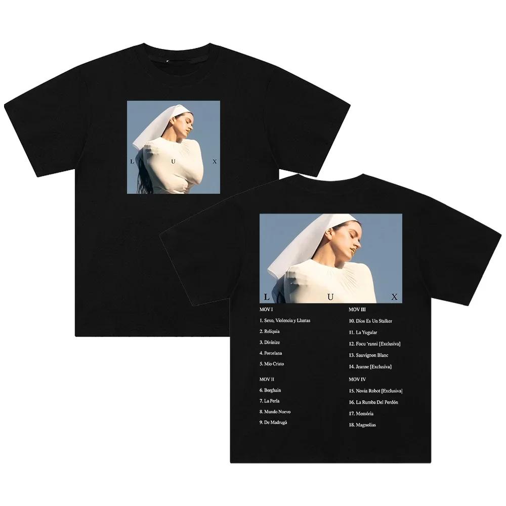 

2026 Rosalia LUX Inspired Oversized TShirt Unisex Graphic Cotton Crewneck Short Sleeve Summer Streetwear Women Unisex Fashion 4XL