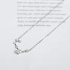Beixi S925 Sterling Silver Constellation Necklace - Shiny Galaxy Symbol Clavicle Chain