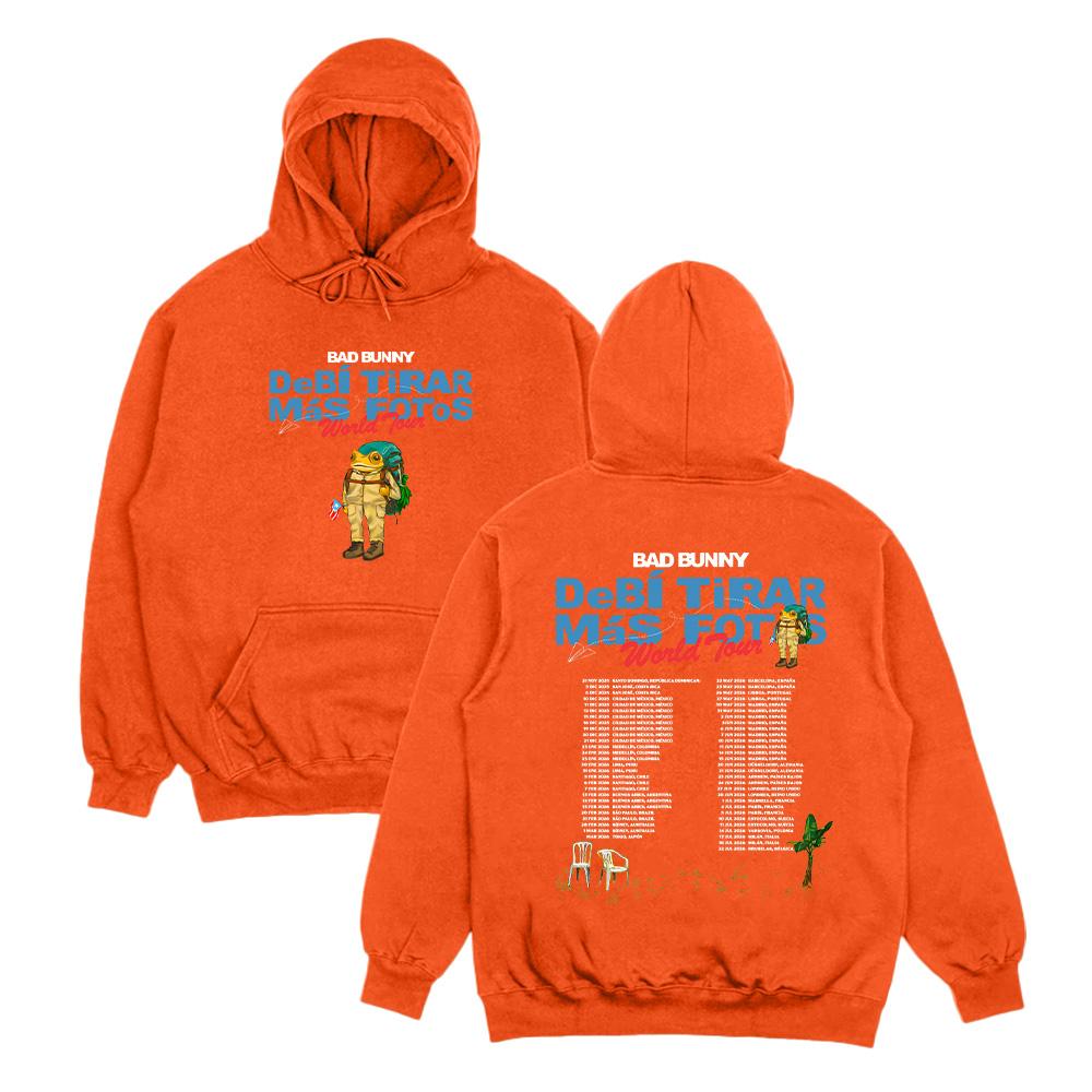 Rapper Bad Bunny Hoodies Debí Tirar Más Fotos Album Tour 2026 Graphic Pullover Men Women Fleece Pullover Fall Fashion Sweatshirt