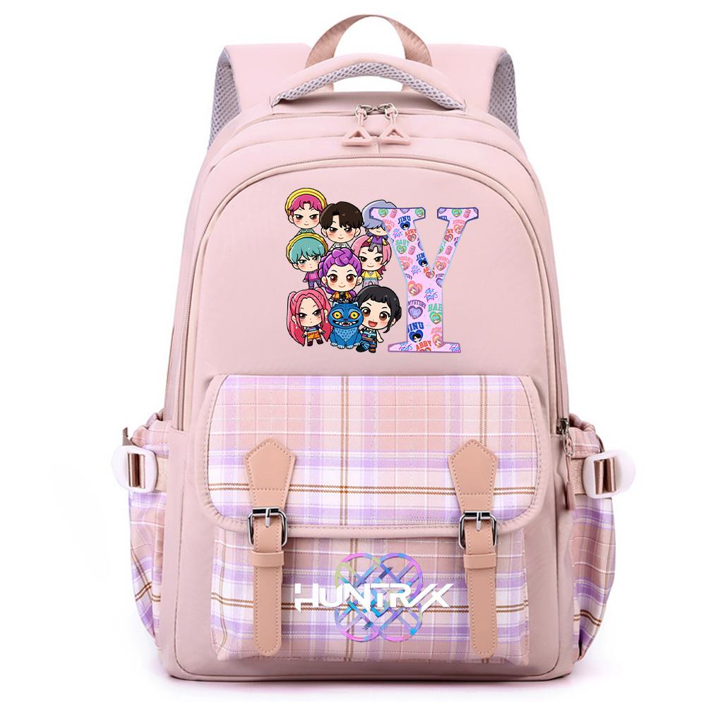 26 Liter Angielski K-Pop Nadrukowany Plecak o Dużej Pojemności dla Nastolatków Uczennic Uczniów Torba Szkolna Torba na Książki Damska Wodoodporna Torba Podróżna Mochila Prezent dla Dziecka