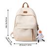 Denní Cestovní Školní Batohy Velké Kapacity Dámské Jednobarevné Ramenní Batůžky Nylonový Zip Nákupní Ruksaky