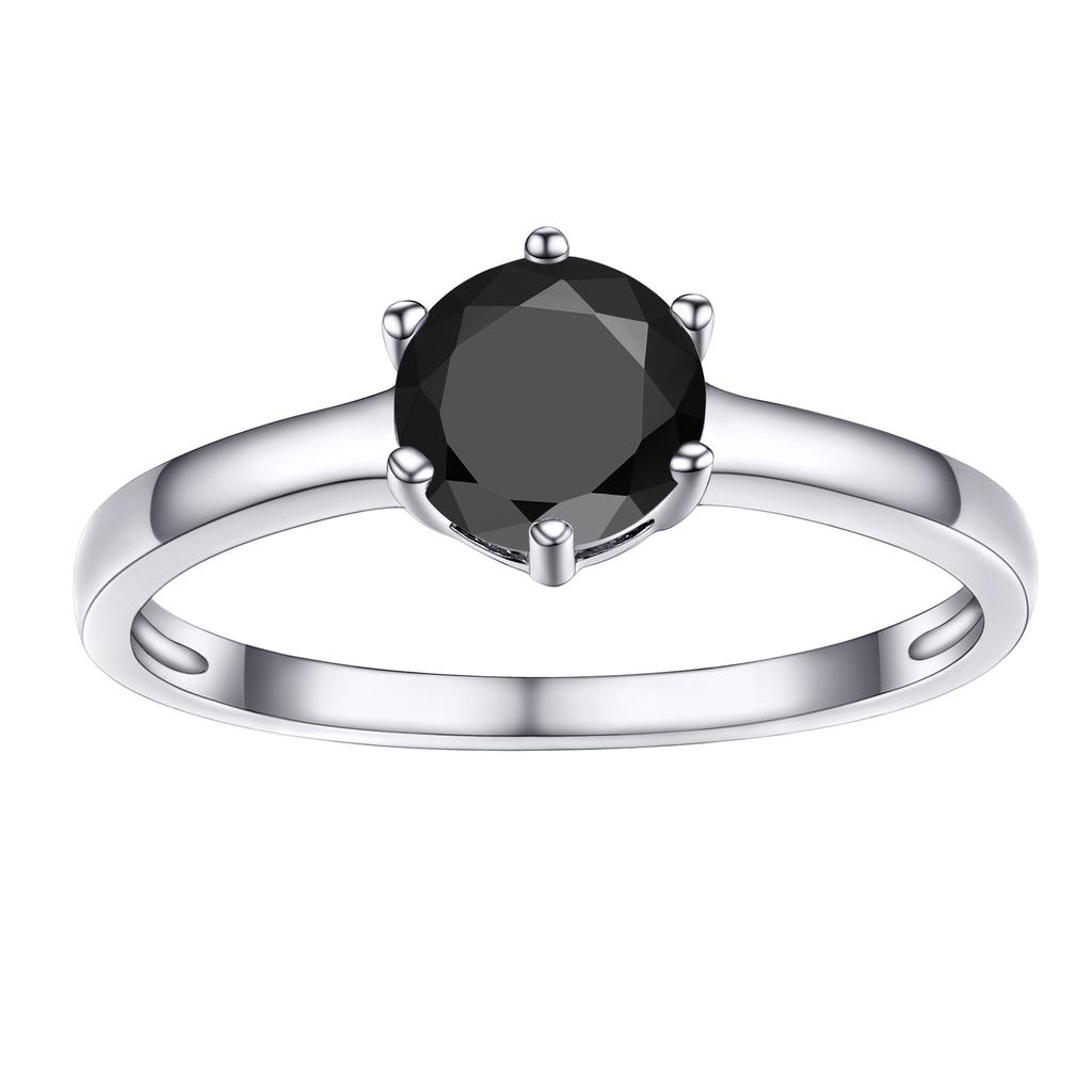 925 Sterling Silver Rings Round Square Black Clear White A+++ CZ Engagement Wedding Custom Lovers Couple Rings Jewelry Gift