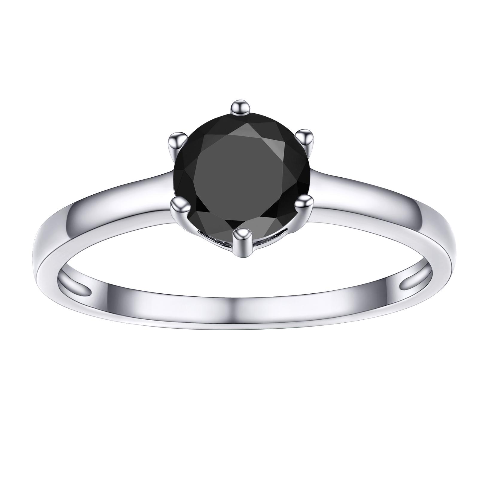 925 Sterling Silver Rings Round Square Black Clear White A+++ CZ Engagement Wedding Custom Lovers Couple Rings Jewelry Gift 5