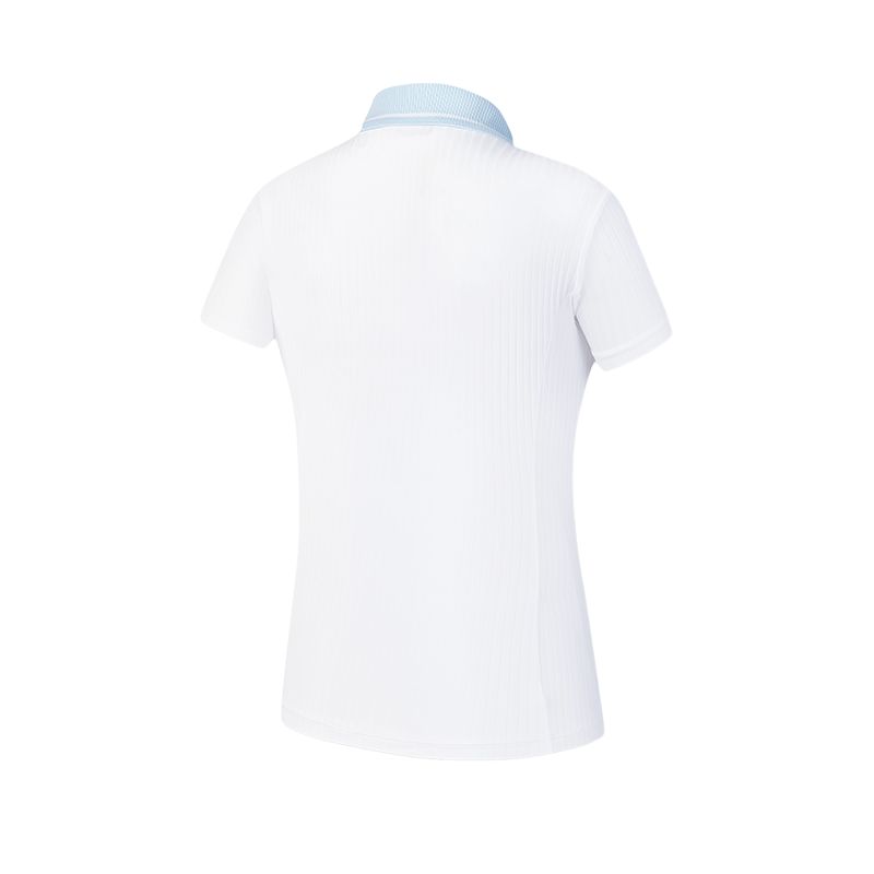 New FILA Polo Shirt Women's Jade White A11W425139FWT