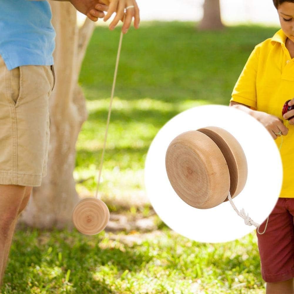 Wooden yo-yo for beginners, fun for both adults and children, paintable, perfect for Christmas or birthdays. [Product Code]
