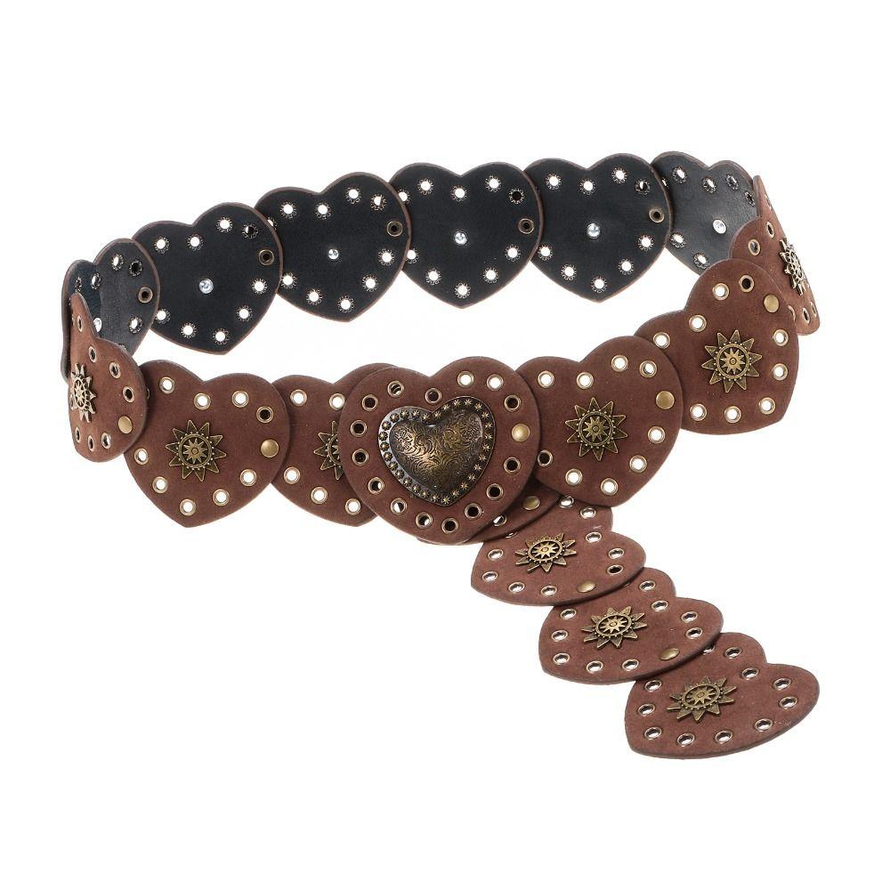Exaggerated Cowboy Hollow Belt Y2K Wide Disc Belt Y2K Hollow Disc Belt Disc Belt  for Women