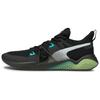 Fabric Durable Breathable Shock Absorbing Lightweight Low Top Training Shoes Men Sneakers Black Green White 194372-03