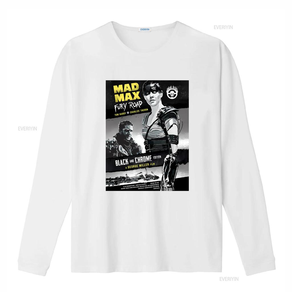 Mad Max Fury Road Black and Chrome Edition T Shirt Retro Movie Classic Design vintage Washed designer clothes Stretched Stylish