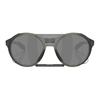 Oakley Logo Design Plastic Round Sunglasses Unisex Couple Black