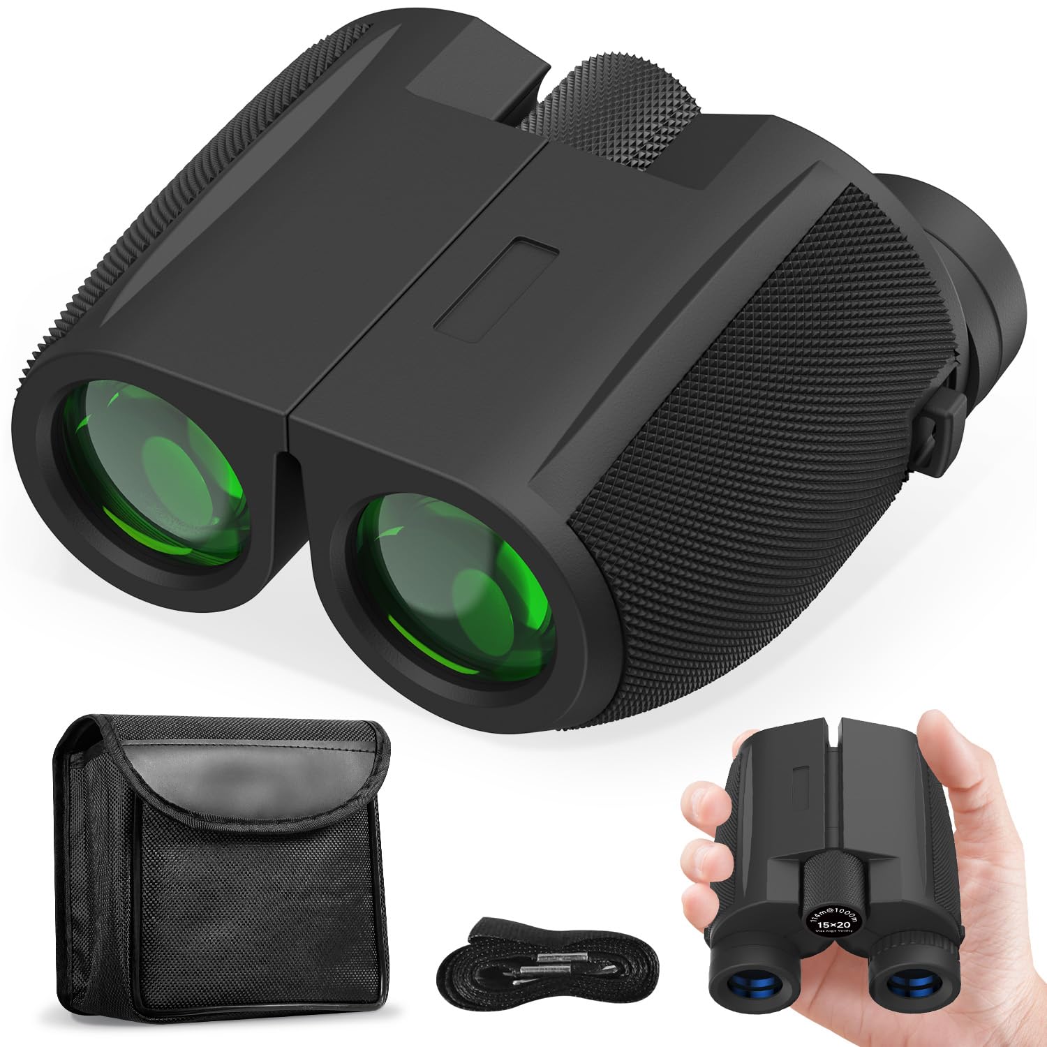 

Binoculars for Live Opera 15x High BAK4 Prism Revolutionary FMC Image Low Suitable for Japanese Instruction Manual Included Events, Glasses, чорний