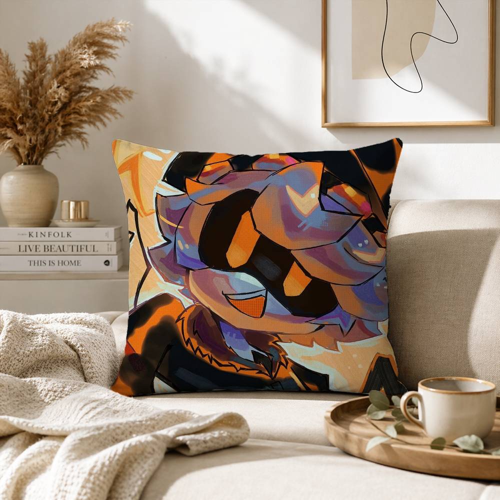 Horror Anime Murder Drones Pillow Case for Sofa Living Room Home office Decor Protective Cover