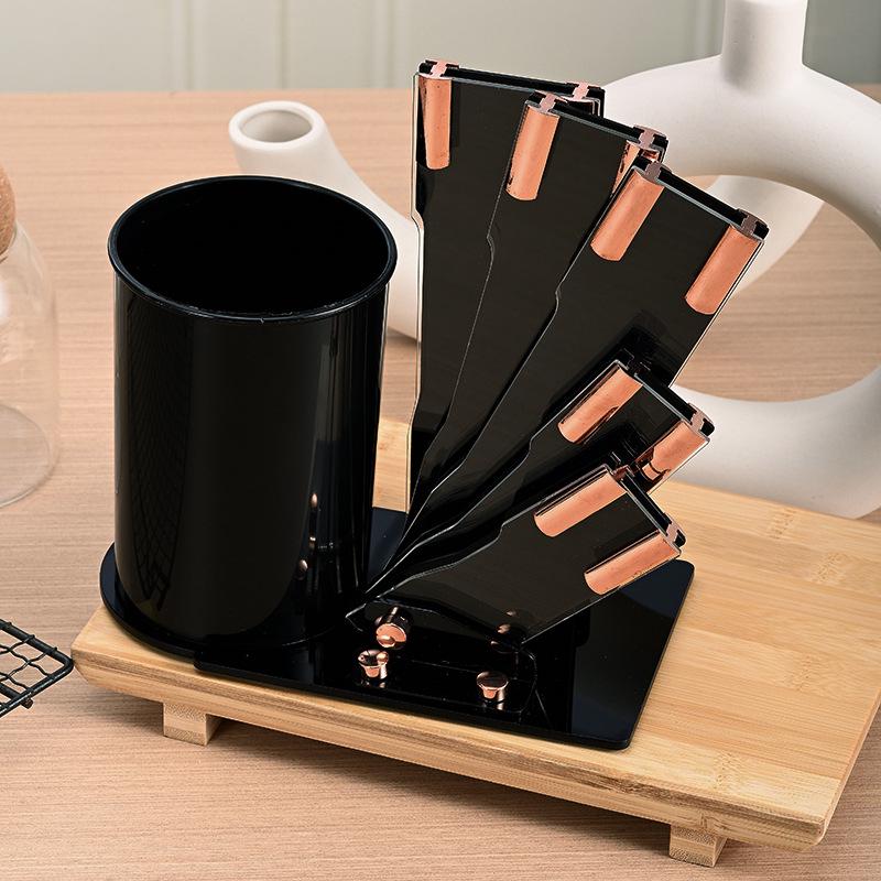 19-delars silikon köksredskapsset med skärbräda & förvaringshink