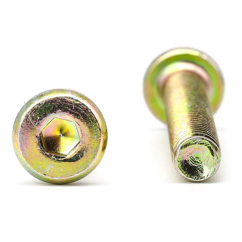 82-Piece Zinc-Plated Hex Head Furniture Screw and Hammer Nut Set