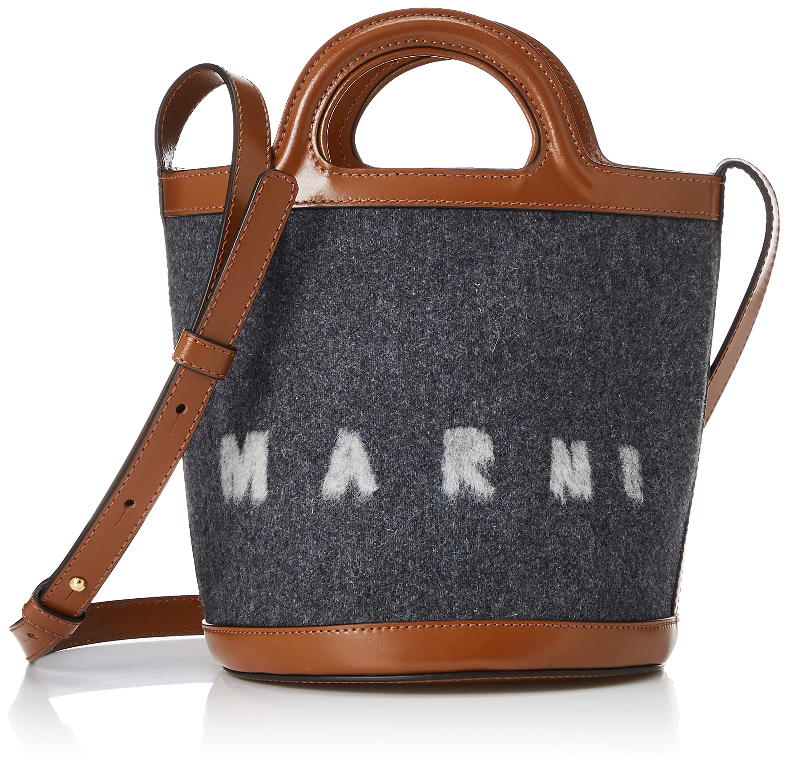 

Marni Tropicalia Shoulder Bag SCMP0056Q4P4915 Dark Women s Grey/Moca [Used]
