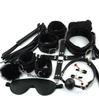 Sexy BDSM Kits Plush Sex Bondage Set Handcuffs Sex Games Whip Gag Nipple Clamps Sex Toys for Couples Exotic Accessories