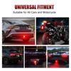 F1 Style Led Brake Pilot Lights 12V 15led Rear Tail Lights Auto  Flash Warning Reverse Stop Safety Signal Lamps For Car SUV Moto