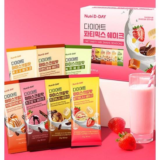 Nutri D Day Diet Shake Party Mix 7 Types X 2p Set 350g, 350g, 1 piece,Korean Health Food