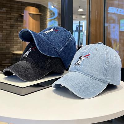 Spring and Summer New Cute Cartoon Puppy Pattern Cowboy Baseball Hat Enlarged and Widened Sunshade Cap Tide