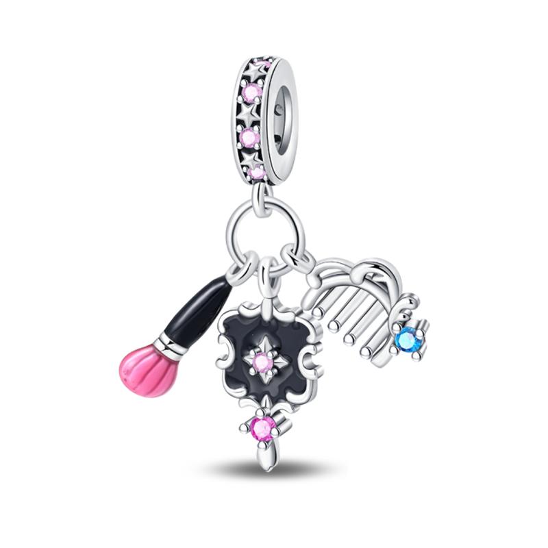 New copper Lipstick Highheeled Shoes Ace Of Spades Charm Bead Charms Bead Charms Compatible With 3mm Authentic Bracelets Anniversary Jewellery Gift