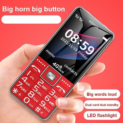 Mafam Telefon komórkowy dla seniorów Duży przycisk Duża bateria Długi czas czuwania Podwójna latarka Pomoc SOS Szybkie wybieranie Czarna lista Głośnik 3D