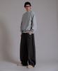 LIKE THE MOST Two-Tuck Longside Overpants_Charcoal