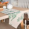 Imanqi Yun Turquoise Pinecone Print Table Runner 