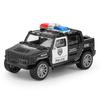 1:64 Diecast Geländepolizeiauto Modell Mini Spielzeugfahrzeug für Jungen, Simulationslegierung Streifenwagen Greifautomat Spielzeug Geschenk