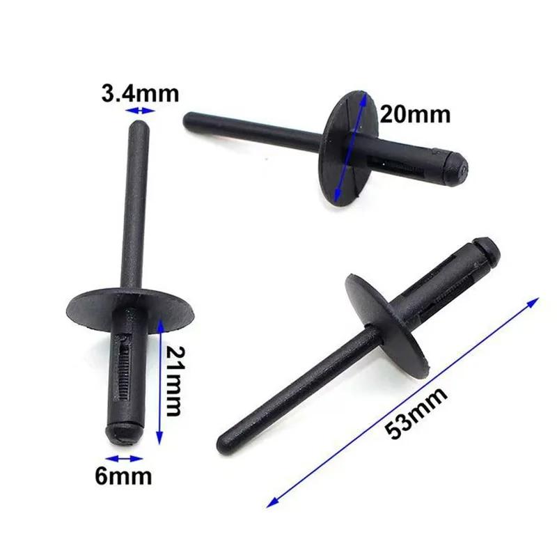 Automotive Car Fastener Clips Auto Body Bumper Rivets Durable Anti-Vibration Anti-Loosening Fender Liner Fasteners Accessories