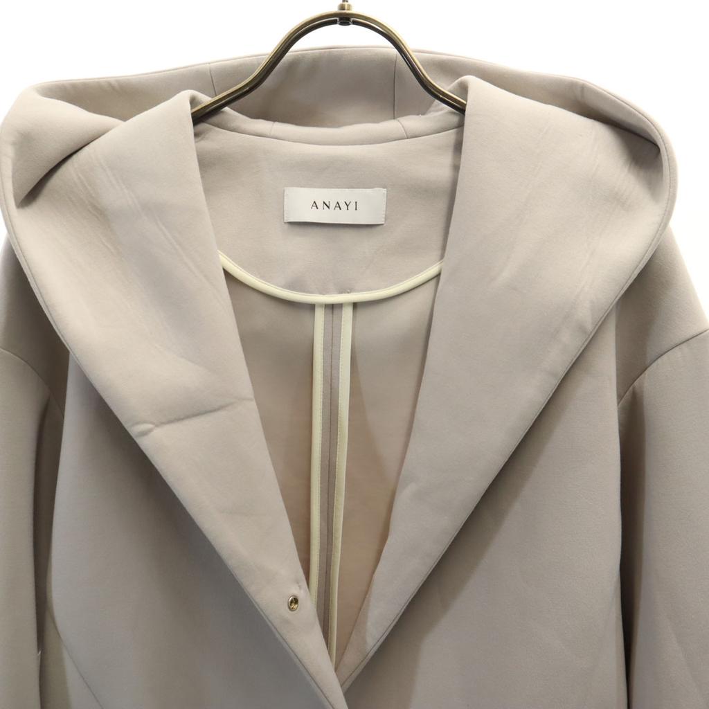 ANAYI Bonding Hooded coat 36 gray Women Used