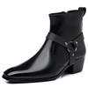 Fashion Men's Boots Fashion Designer Chelsea Boots Luxury High Quality Men Cowboy Boots Black Brown Zip Wedding Office Dress Shoes Male