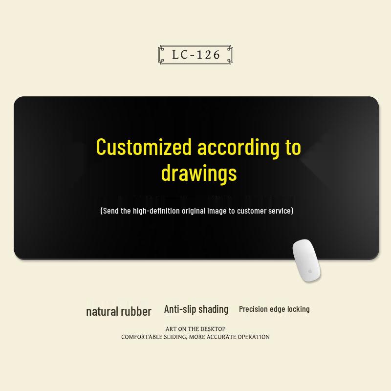 Extra Large Chinese Style Minimalist Mouse Pad with Wrist Rest