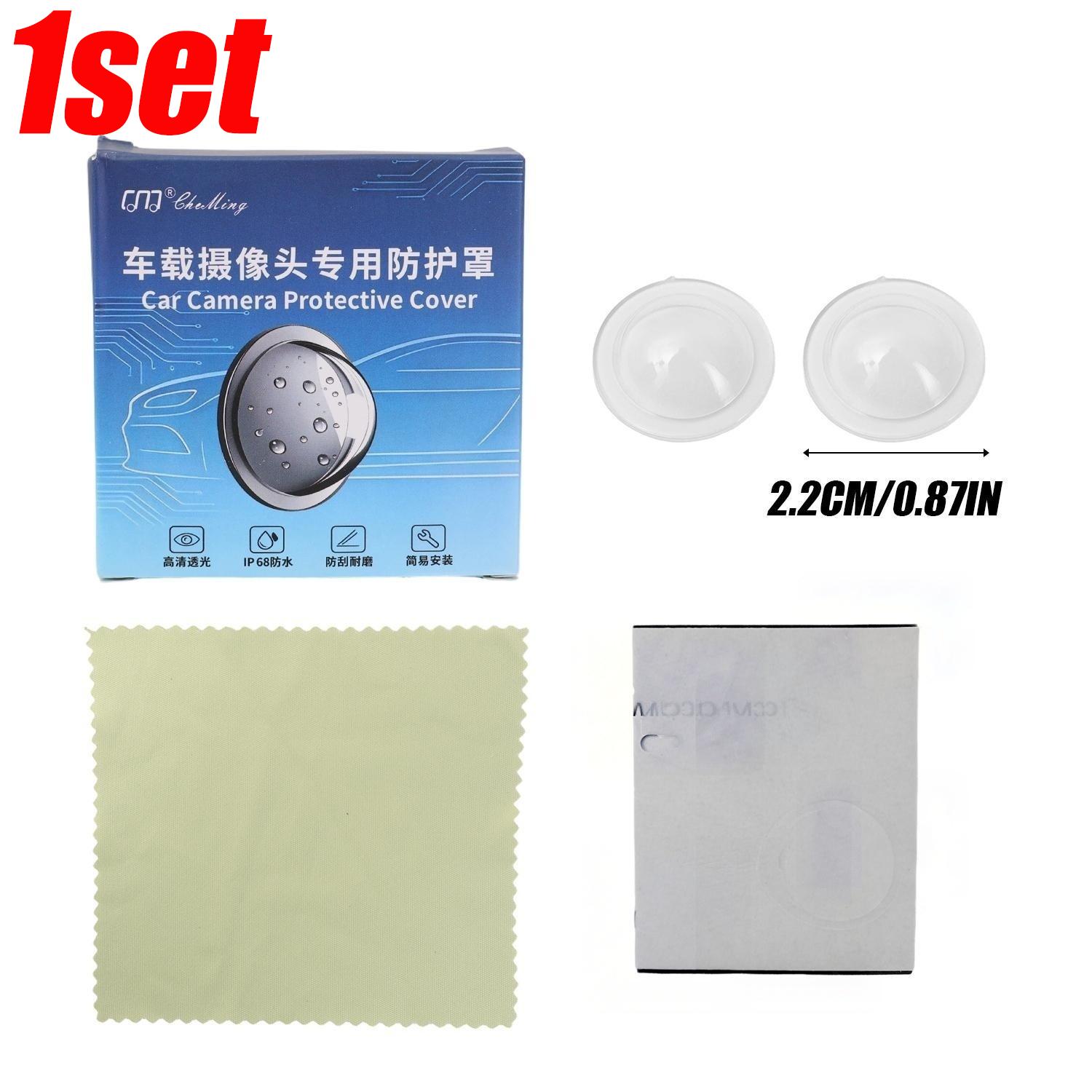 

360 Degree Car Camera Cover Transparent Round Waterproof Dustproof Anti-Collision Protective Shield for Reversing Image