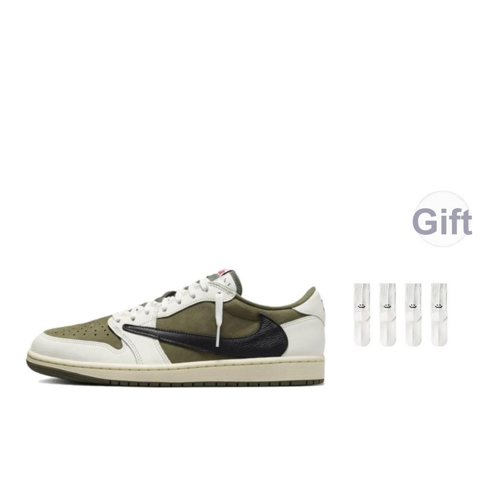 Travis Scott x Air Jordan 1 Retro Low OG SP Reverse Olive / Medium Olive Unisex Tenisky Zelená Černá Plachetnicová DM7866-200