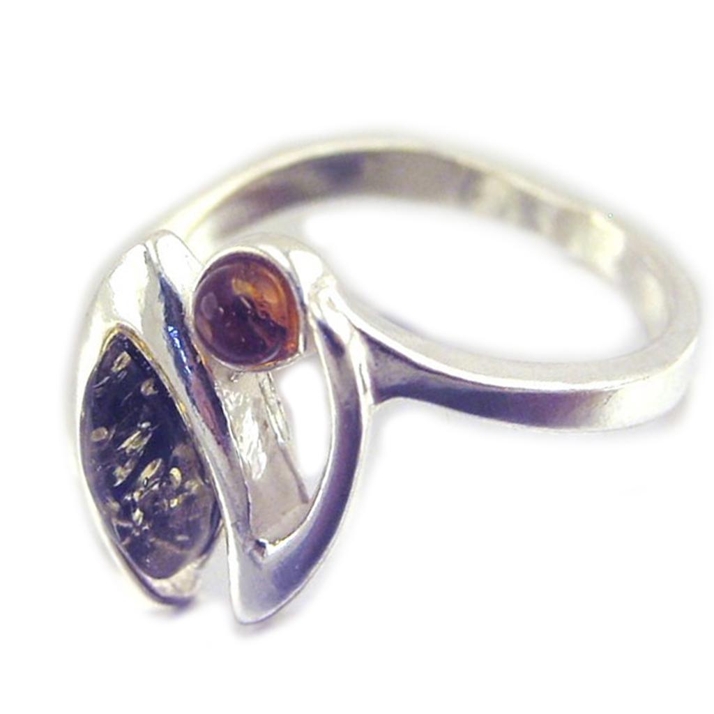 Stříbrný prsten 'Inspiration' Amber