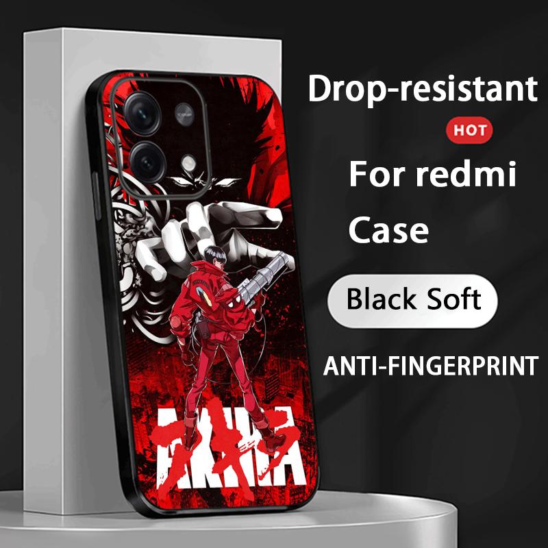 Akira classic japan anime pattern Phone Case For Redmi Note 14 13 12 11 Pro Plus S 5G 14C A3 Soft Black Phone Cover