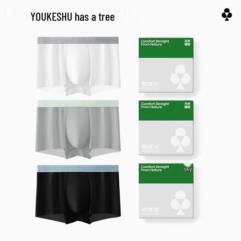 Herren Eis-Seide Antibakterielle Schnelltrocknende Boxershorts