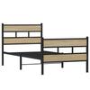 VidaXL Metal Bed Frames Without Mattress Sonoma Oak 90x200 Cm 4017113