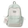 Large Capacity Backpack Color Contrast Student Schoolbag