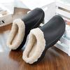 Fashion Slides for Men Winter Indoor Round Toe Cotton Footwear Lightweight Flexible Plus Velvet Comfortable Wear-Resistant Breathable