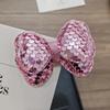 Sequin Bow Hair Clips Sparkly Princess Hair Pins for Flower Girls Wedding Banquet Daily Hair Decor