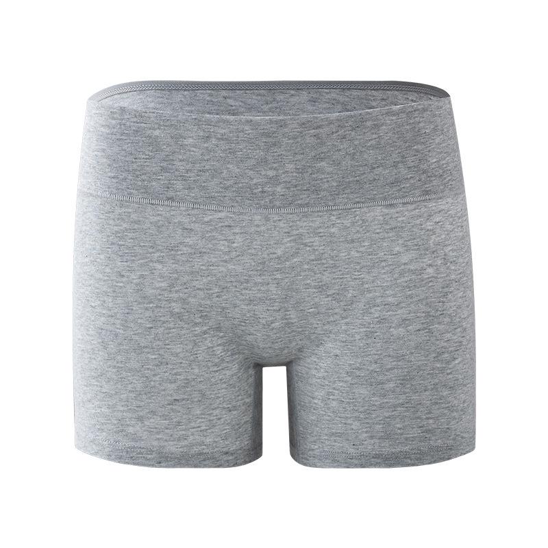 Women's Spring and Summer New Cotton High Waist Belly Non Mark Widened Crotch Anti Light Flat Angle Briefs