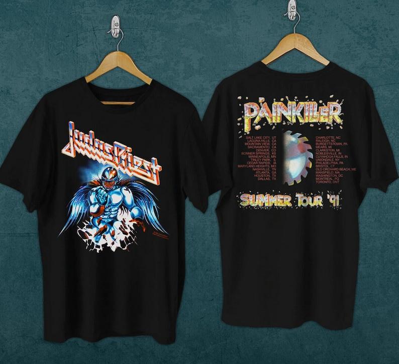 Vintage 1990s Dated 1991 Judas Priest Tour TShirt Judas Priest Shirt Unisex T-Shirt XL