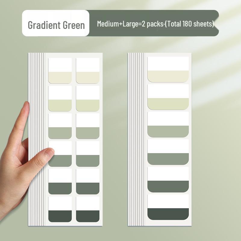 Morandi Writable Label Stickers: Post-it Notes Memo Pads