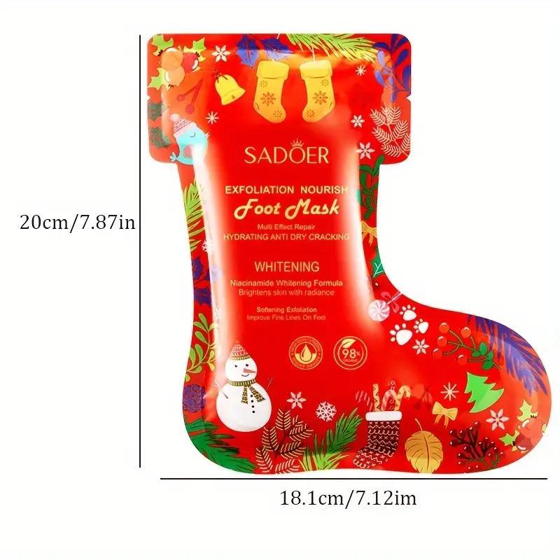 Aloe Vera & Niacinamide Moisturizing Foot Mask - Hypoallergenic, Alcohol-free, Exfoliates and Moisturizes Dry Skin for Smooth Feet