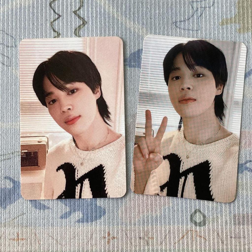 [USED] Jimin JIMIN FACE Universal BTS Lucky Drop Trading Cards (2 pieces)