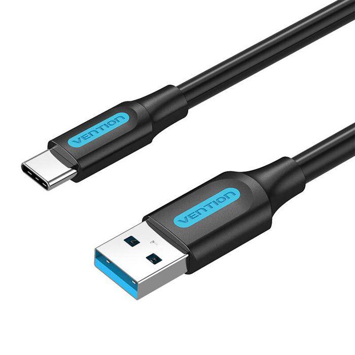 Câble USB 3.0 A vers USB-C - VENTION - COZBH - 2 m - PVC Noir - Transfert rapide
