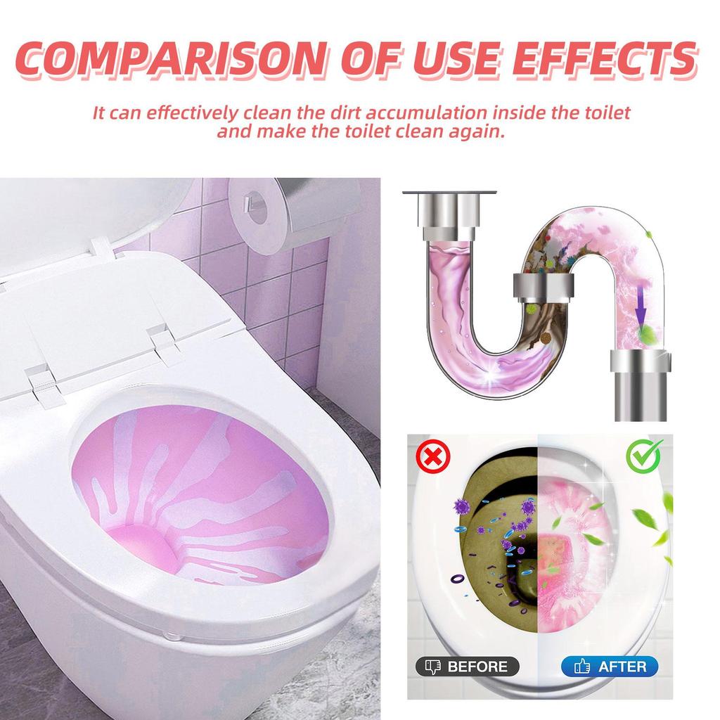 Toilet bowl effervescent tablets Toilet bowl cleaner clean odor yellow stains stains urine stains bidet cleaning tablets