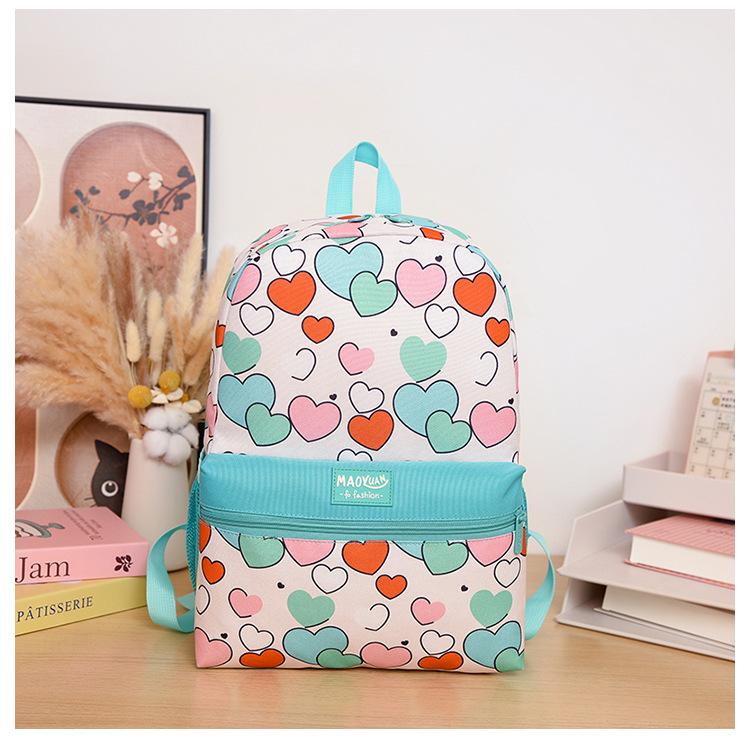 School bag new student fashion cartoon backpack with pencil bag large capacity primary school students multi-color boys and girls backpack batch